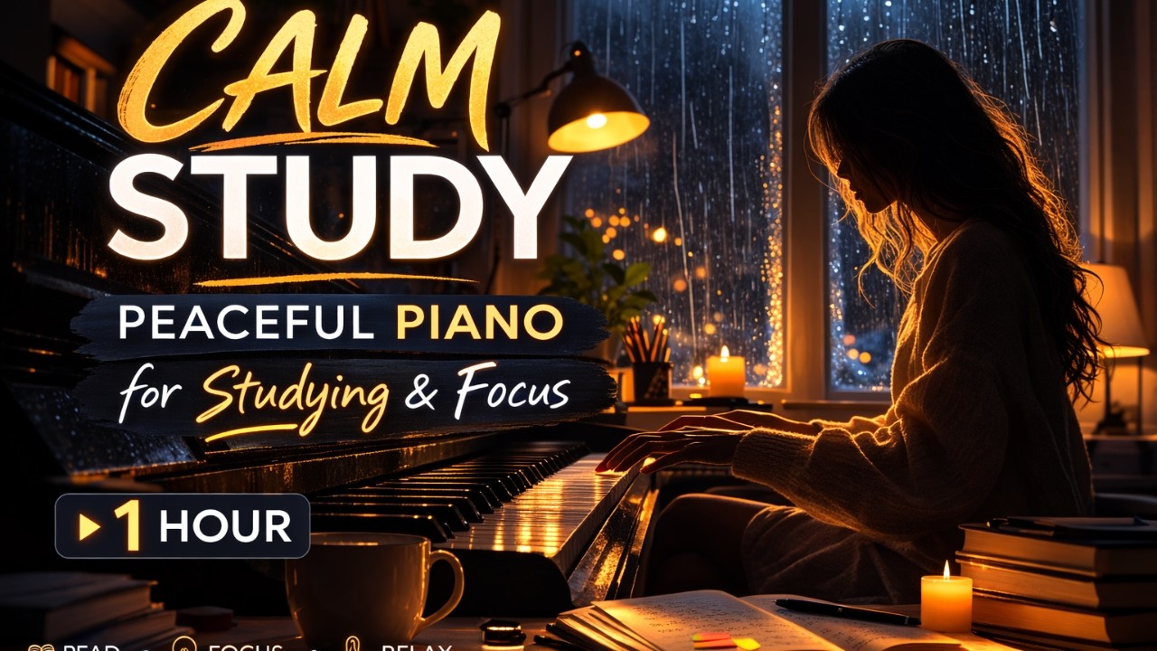 Relaxing Soft Piano – Peaceful Music for Reading & Focus