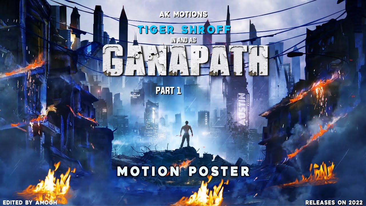 Ganapath Motion Poster 3D ( Fan Made ) | After Effects | AK Motions