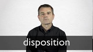 How to pronounce DISPOSITION in British English