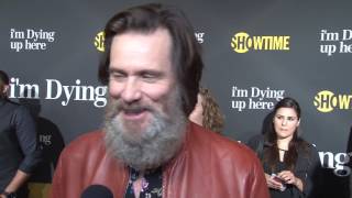I'm Dying Up Here: Jim Carrey Exclusive Premiere Interview | ScreenSlam
