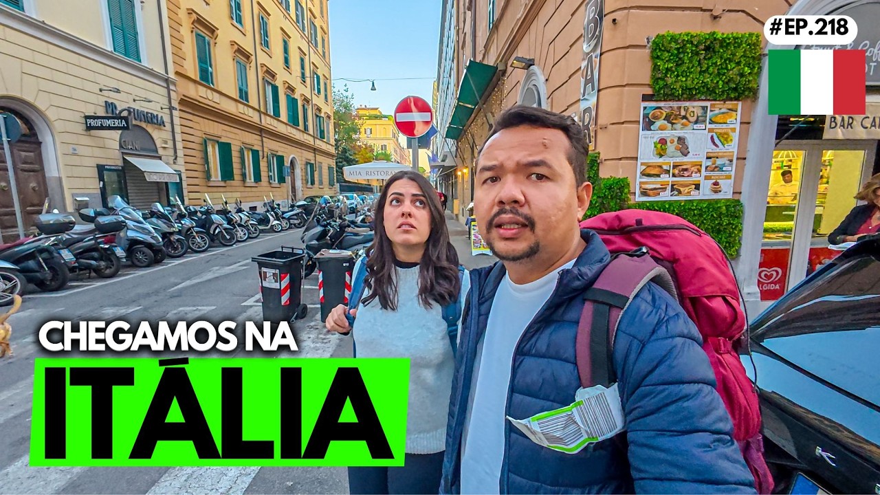 TIVEMOS ALGUMAS SURPRESAS CHEGANDO na FAMOSA ROMA, ITÁLIA🇮🇹