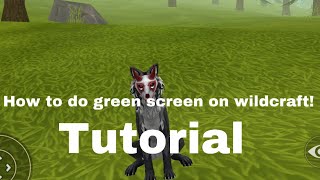 How To Do Green Screen On Wildcraft!
