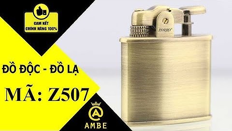 Bật lửa xăng đá cối cổ đẹp đơn giản Zorro Z507 - Ambe.vn