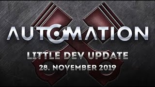 Little Dev Update: 28. November 2019