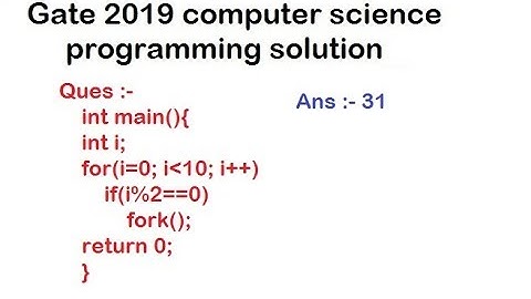 gate 2019 cs | programming solution | hindi | part 5