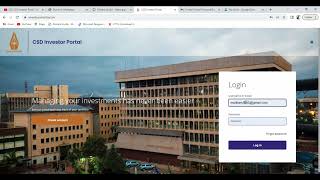 BOZ CSD Investor Portal - Password Reset