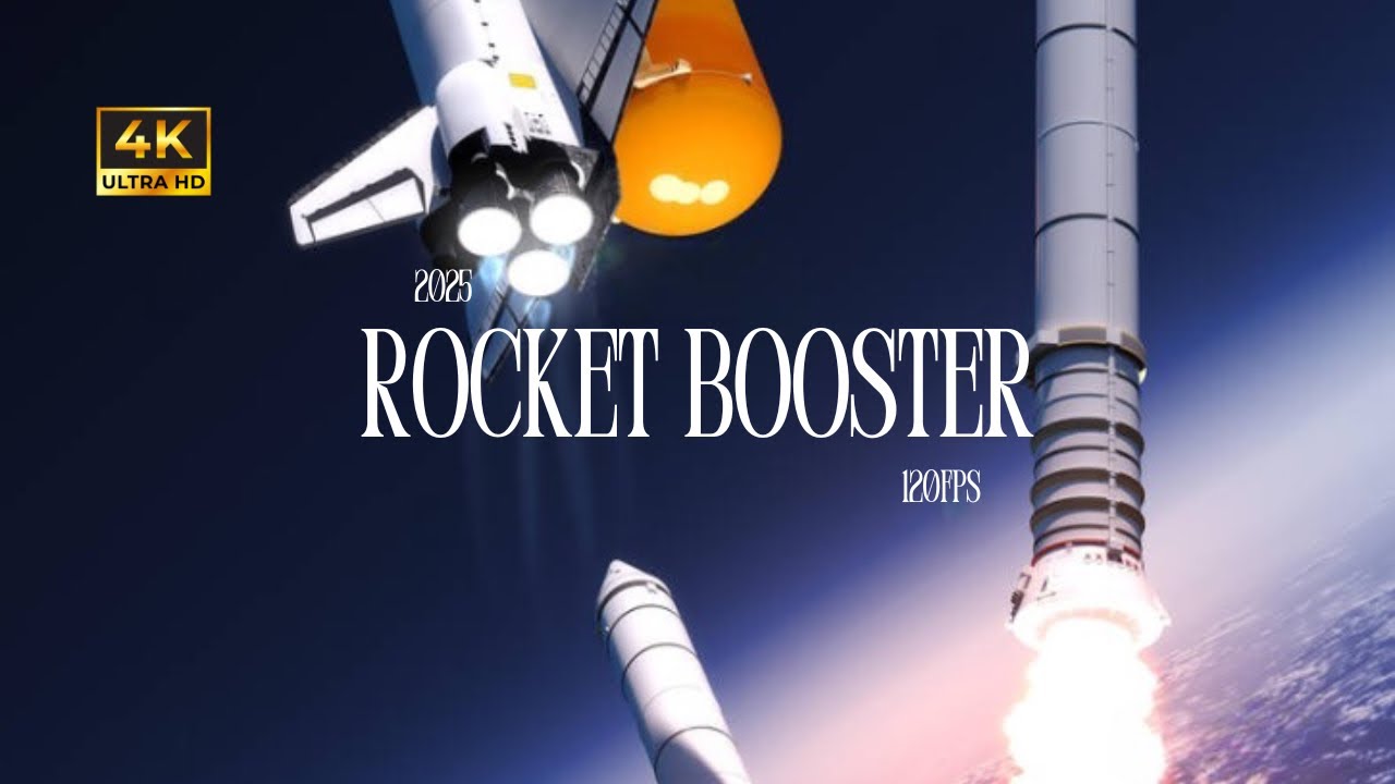 Отделение ракетного ускорителя в сверхзамедленной съемке — 120 кадров в секунду