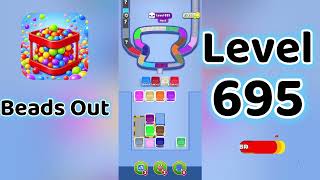 Beads Out Level 695 Walkthrough 🧩✨ | Tricky Bead Puzzle Solution | Go Answer