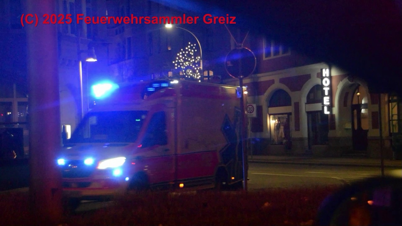 RTW 1 Rettungsambulanz Greiz + HGruKw LPI Greiz