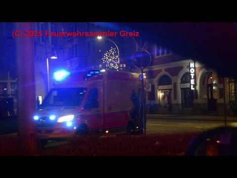 RTW 1 Rettungsambulanz Greiz + HGruKw LPI Greiz