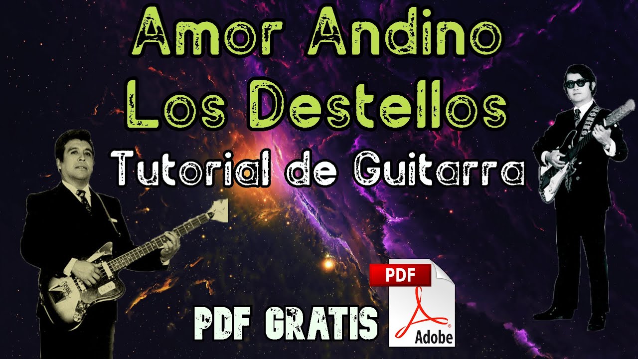 17.Guitarra TUTORIAL | Amor Andino - Los Destellos | Cover + TAB PDF (Cumbia City Peru)