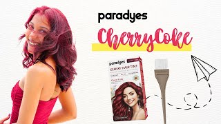 No Bleach Red Hair Color | Cherry Cola | PARADYES #nobleach #redhaircolor #cherry Resimi