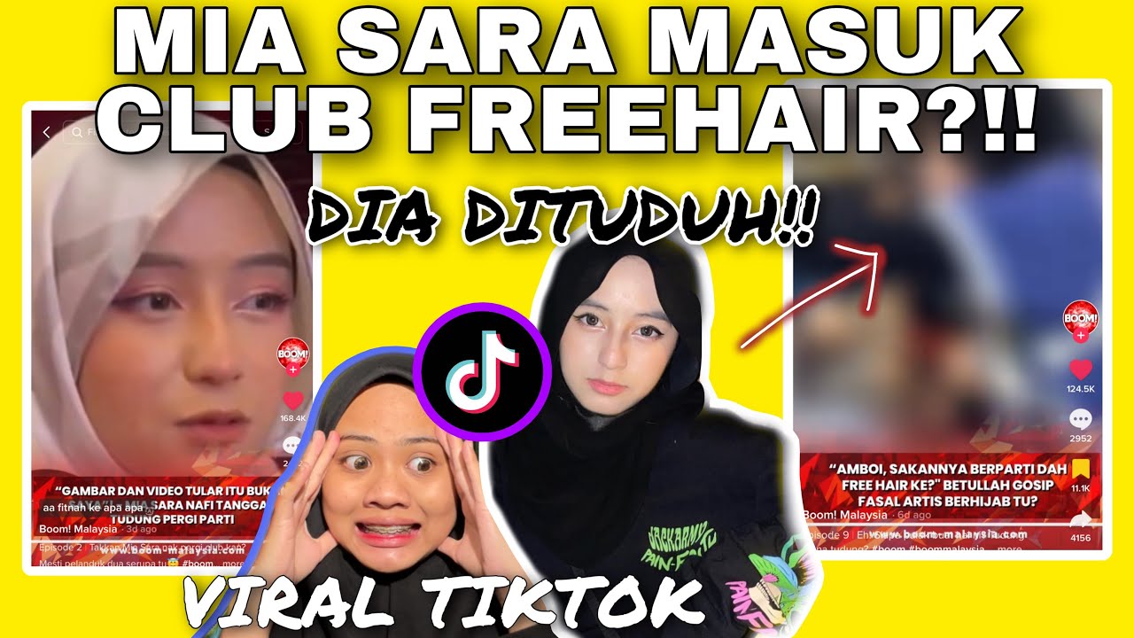 KECOH TIKTOK MIA SARA MASUK CLUB & FREE HAIR?! 😭 DIA DITUDUH WEH