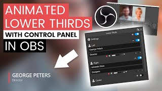 Animated Lower Thirds Tool In Obs Free Live Streaming Tool