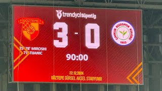 Göztepe - Çaykur Rizespor Maçı Leri