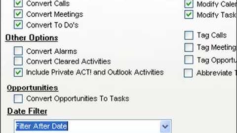 123 ACT! Sync Activities Tab