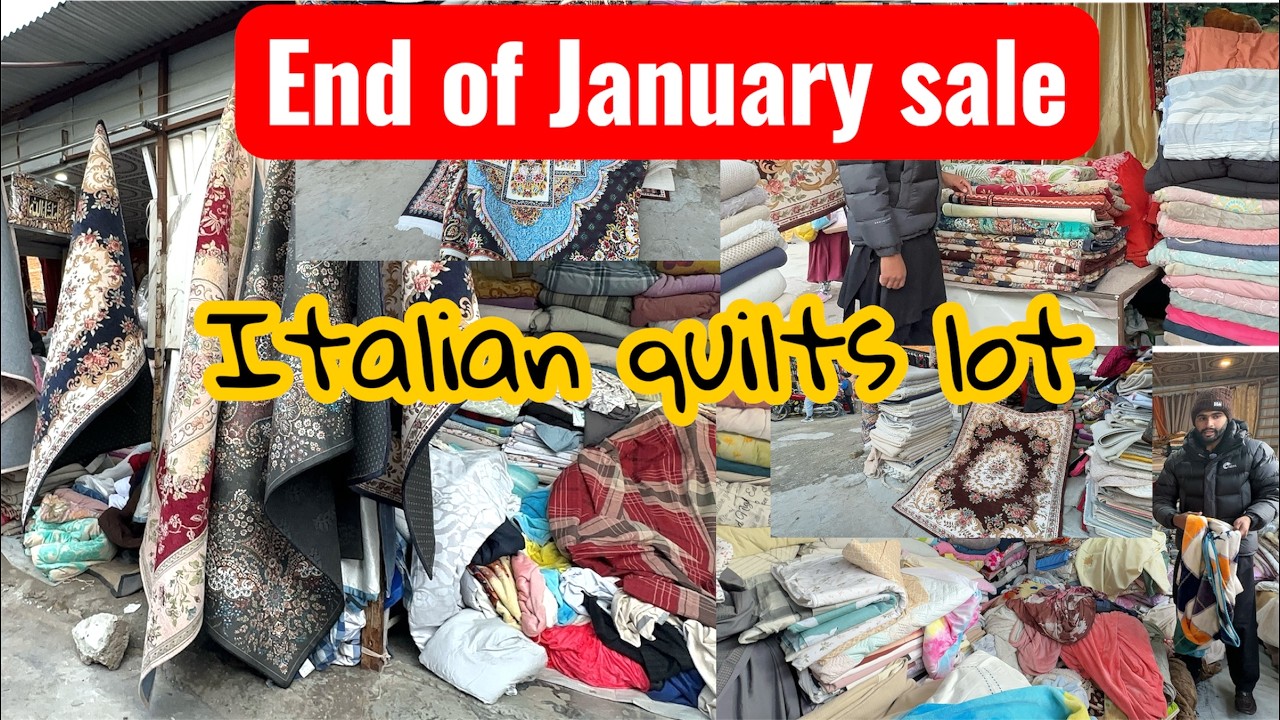 End of January sale|italian quilts,new style carpets,covers and much more