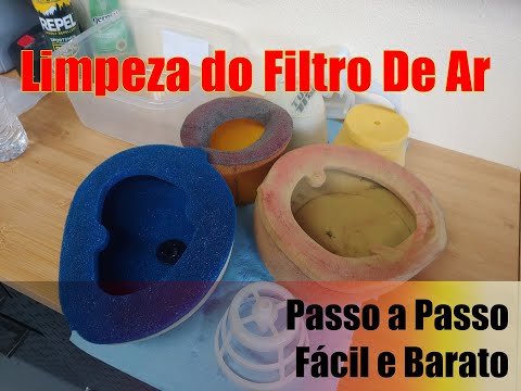 Vídeo: Como você limpa um filtro de ar de espuma com óleo?