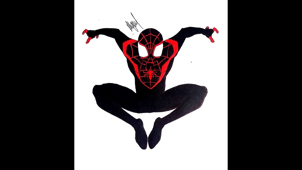 More images for how to draw spiderman miles morales step by step.