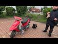 Abholung Multischraubers neuen Rex Scooter 50 - 2 Takt Rollers