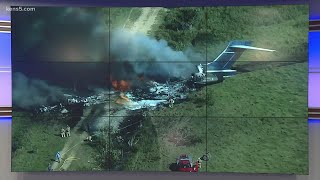 Authorities investigating after plane crashes near Houston; no fatalities reported