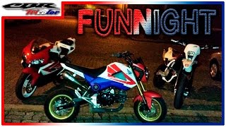 🚵 Night + Bikes + Friends = FUN RIDING!! + Motorcycle Swing