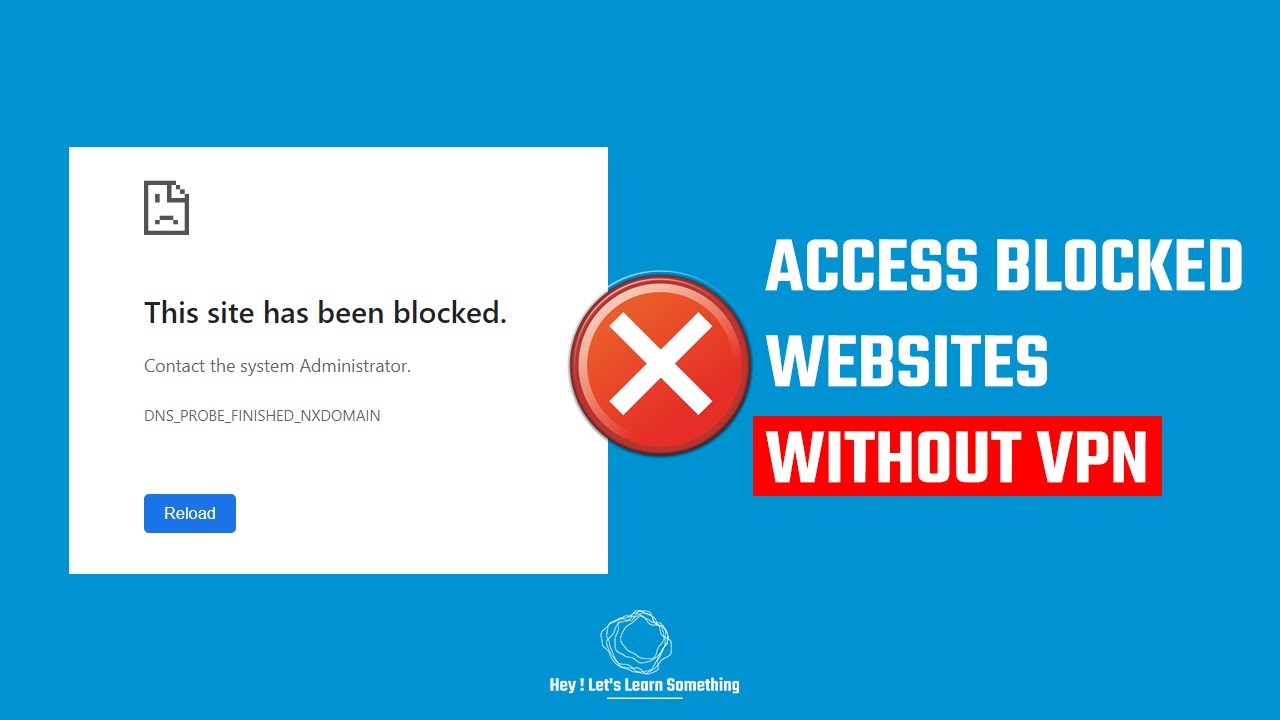 how to visit blocked sites without vpn