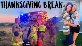 THANKSGIVING BREAK | TERRIFYING Car Crash, ASU v UofA TAILGATE, Friendsgiving & More!