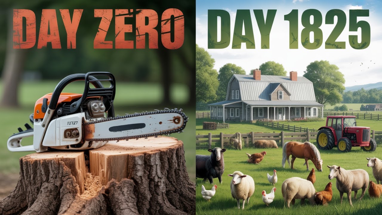 I SPENT 5 YEARS BUILDING A FARM WITH $0 AND A CHAINSAW