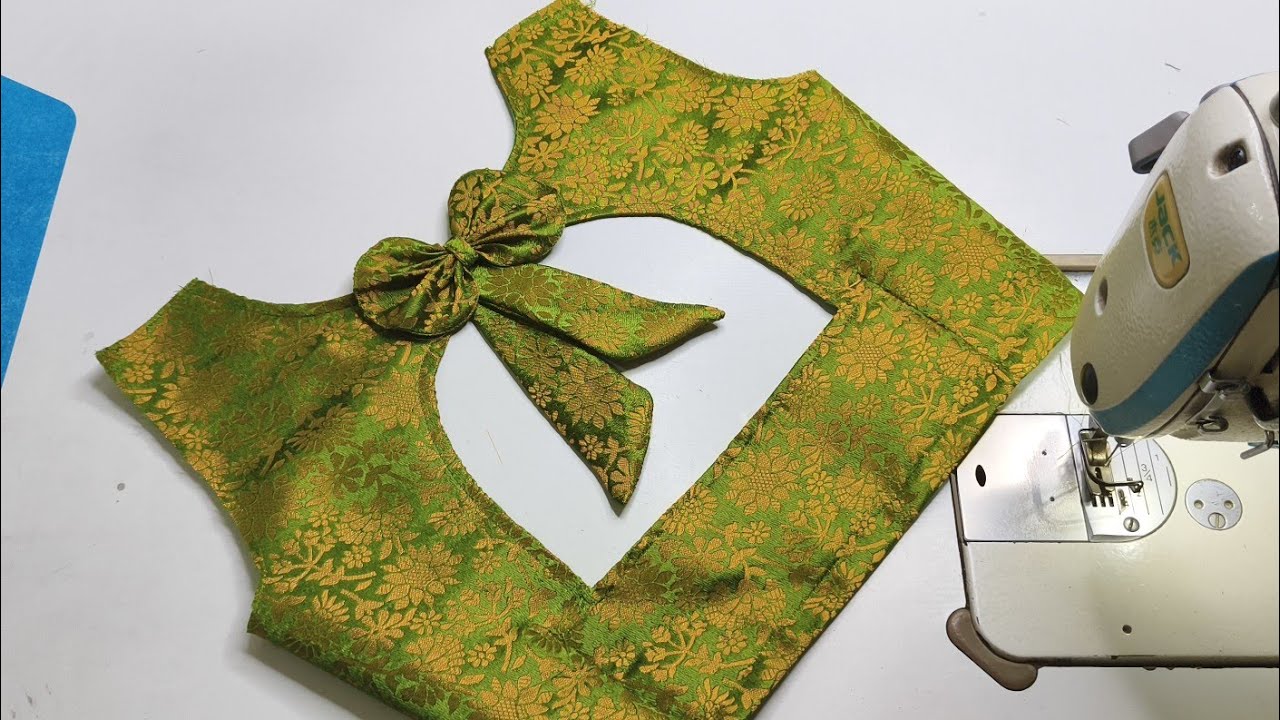 Boat Neck Blouse Design | Cutting and Stitching | Blouse Back Neck Design | Back Blouse Designs