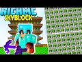 AUTOMATIC CACTUS FARM in Minecraft Skyblock Let&#39;s Play #2 (RichMC)