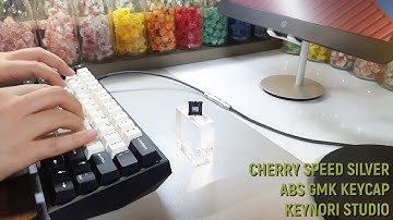 Cherry Speed Silver Switch Typing Sounds ASMR, ABS GMK Keycap