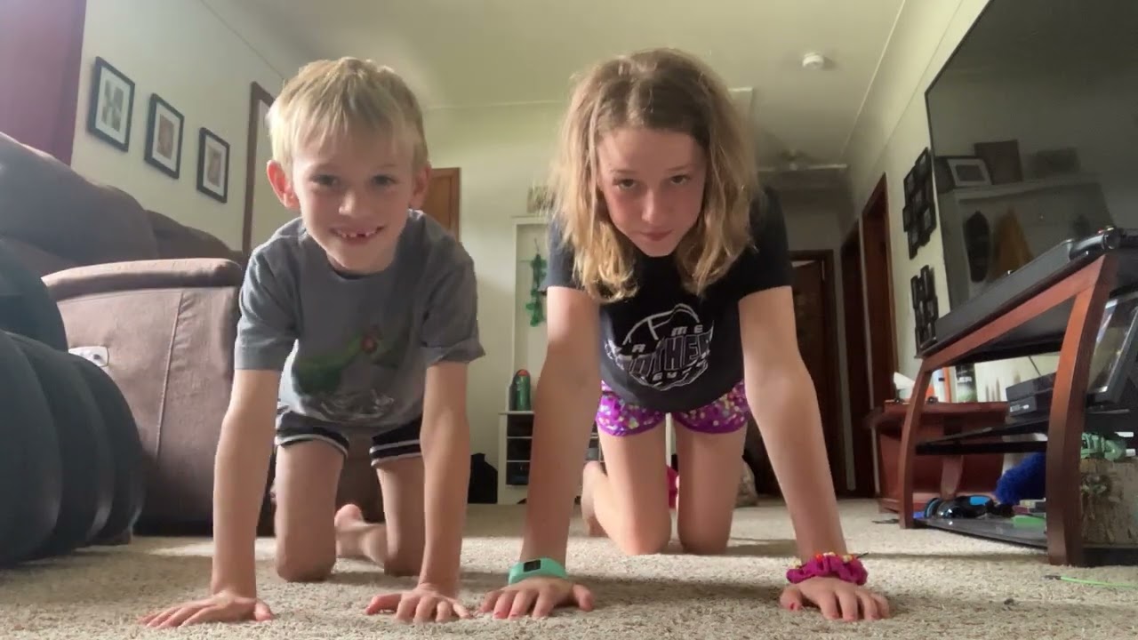 Me and my younger brother do Yoga Challenges
