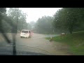 Car drives into flood - Tropical Storm Lee - Sept. 8, 2011