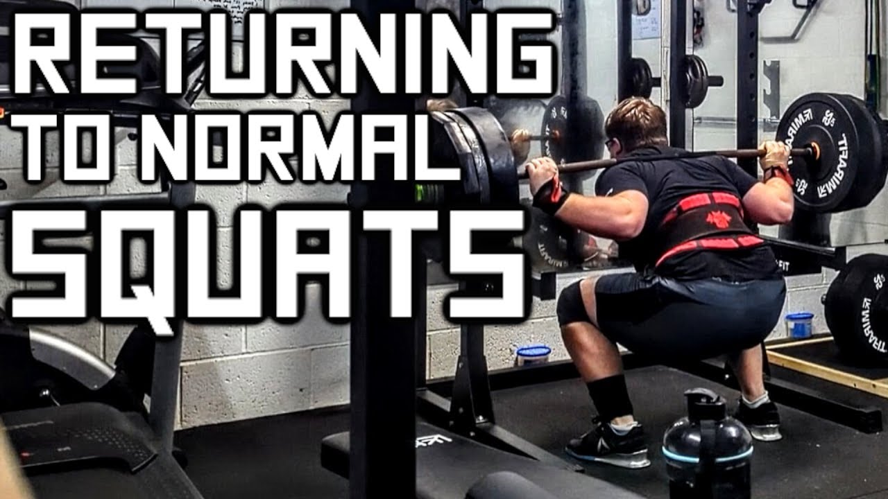 RETURNING TO REGULAR SQUATS Strongman Leg Day Workout YouTube