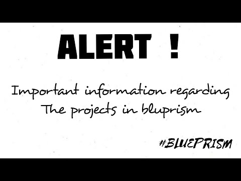 IMPORTANT Announcement Regarding BluePrism Project in KLU #project #klu #blueprism