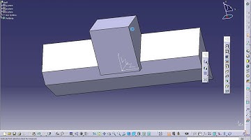 #CATIA V5 BEVEL CUTTER # COUNTERSUNK HOLE # THREADED HOLE # PROJECT 3D ELEMENT