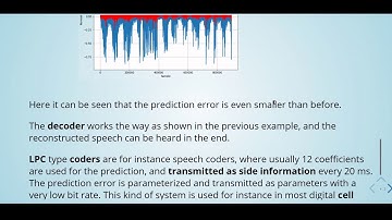 ADSP -  14 Prediction - 10 Python Example: Linear Predictive Coding (LPC)