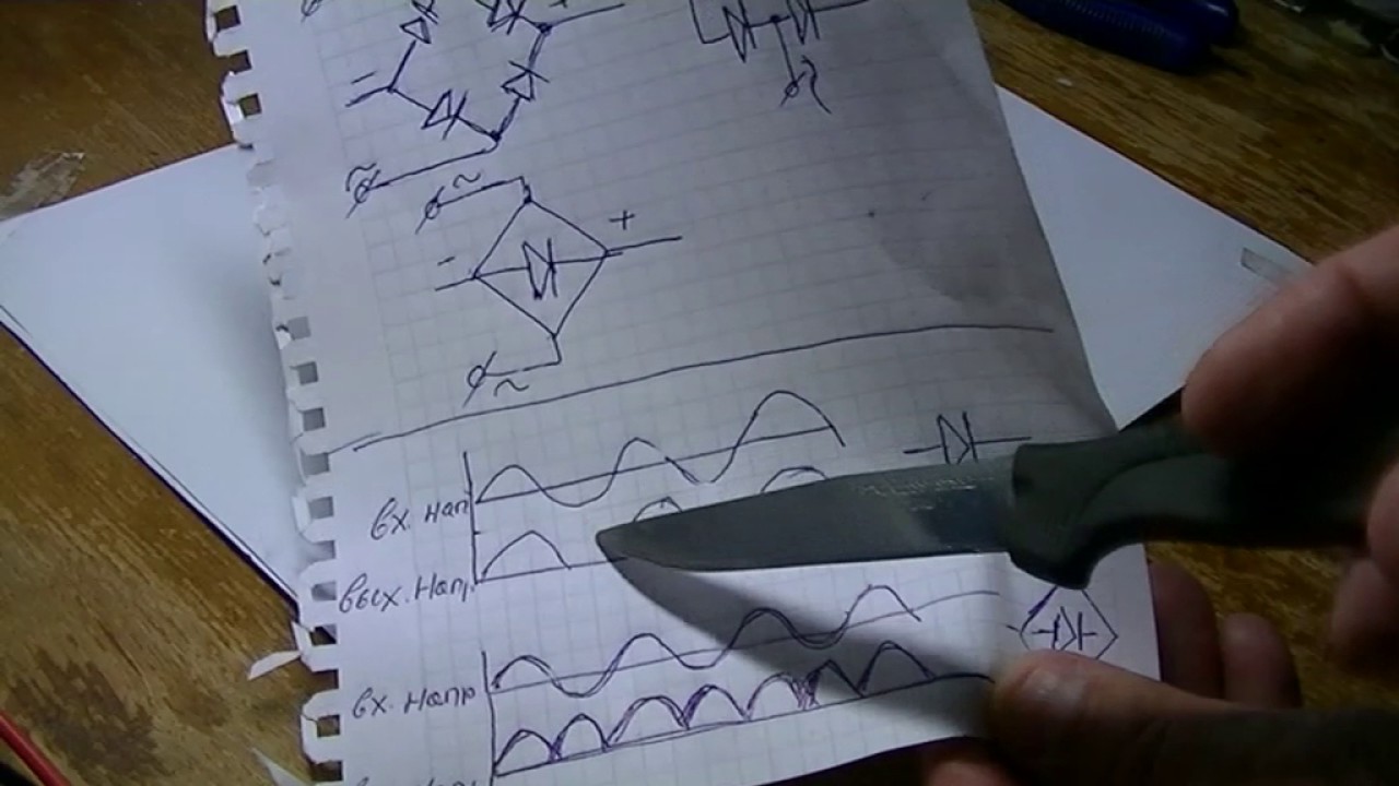 Как работает диодный мост. - YouTube