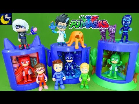 PJ Masks Toys Transforming Headquarters Catboy Gekko Owelette Romeo Luna Girl Night Ninja Play Set
