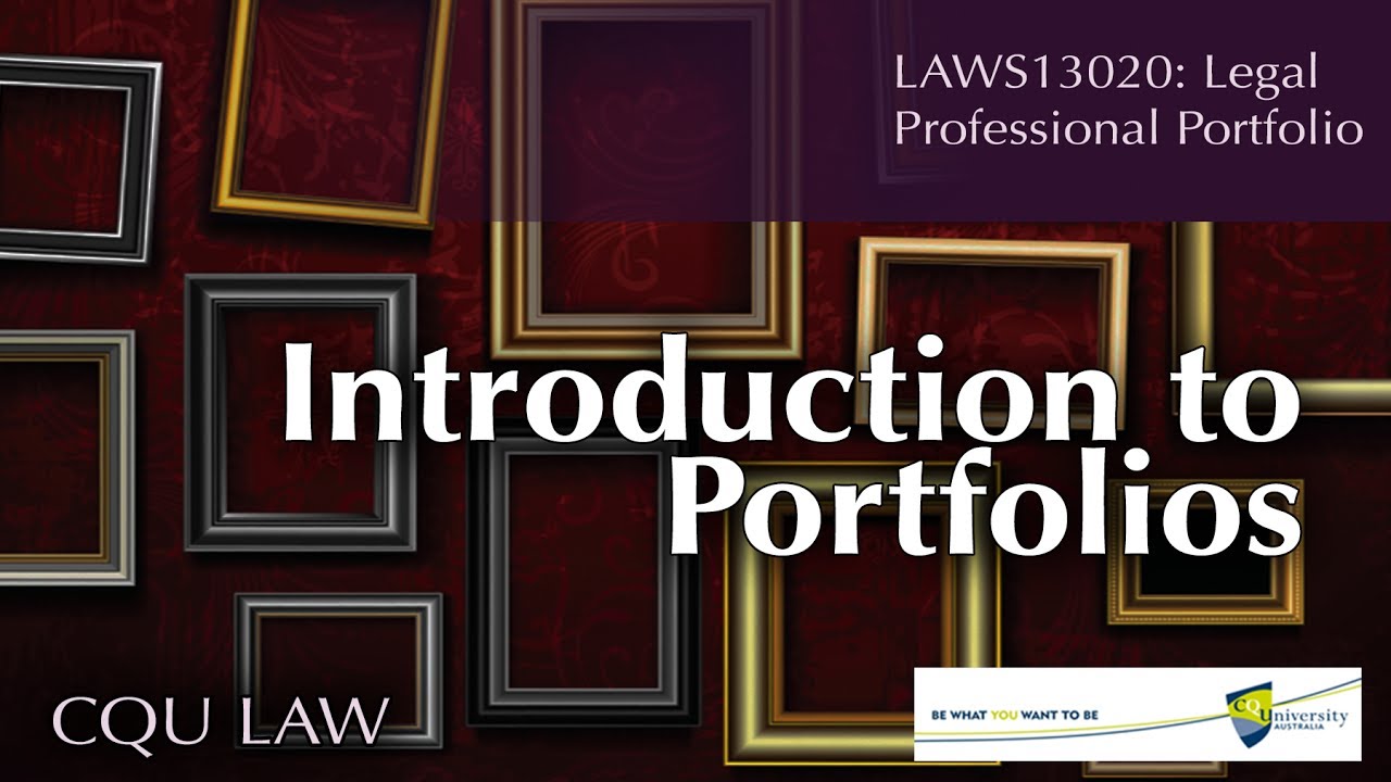 Introduction to Portfolios - YouTube