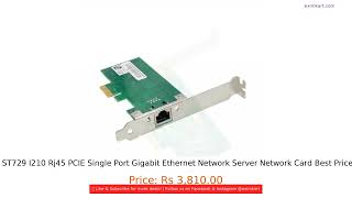 Buy ST729 I210 Rj45 PCIE Single Port Gigabit Ethernet Network Server Network Card Best Price Ind