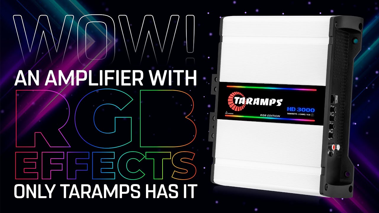 Taramps HD 3000 RGB Edition – 3000W RMS - YouTube