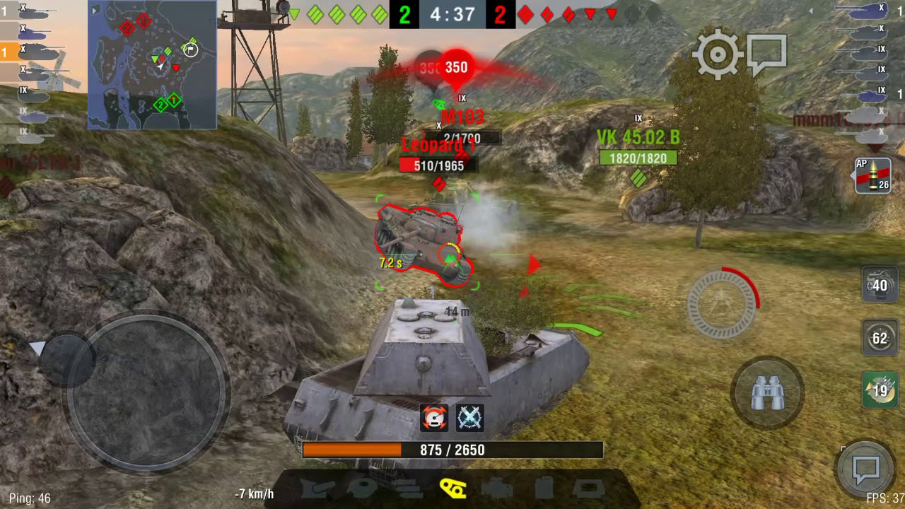 blizzard beach hours Maus Mines 3908 hp Damage 4 kills World OF Tanks Blitz