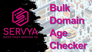 Domain Age Checker - Servya Guide