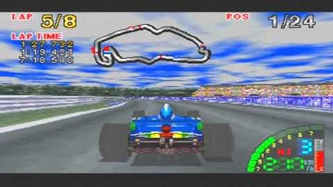 F1 Challenge Game Sample - Sega Saturn