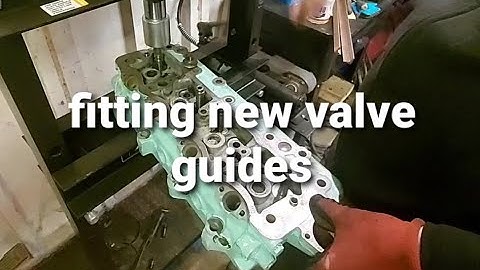 land rover series 3 project (numb nuts) fitting new valve guides