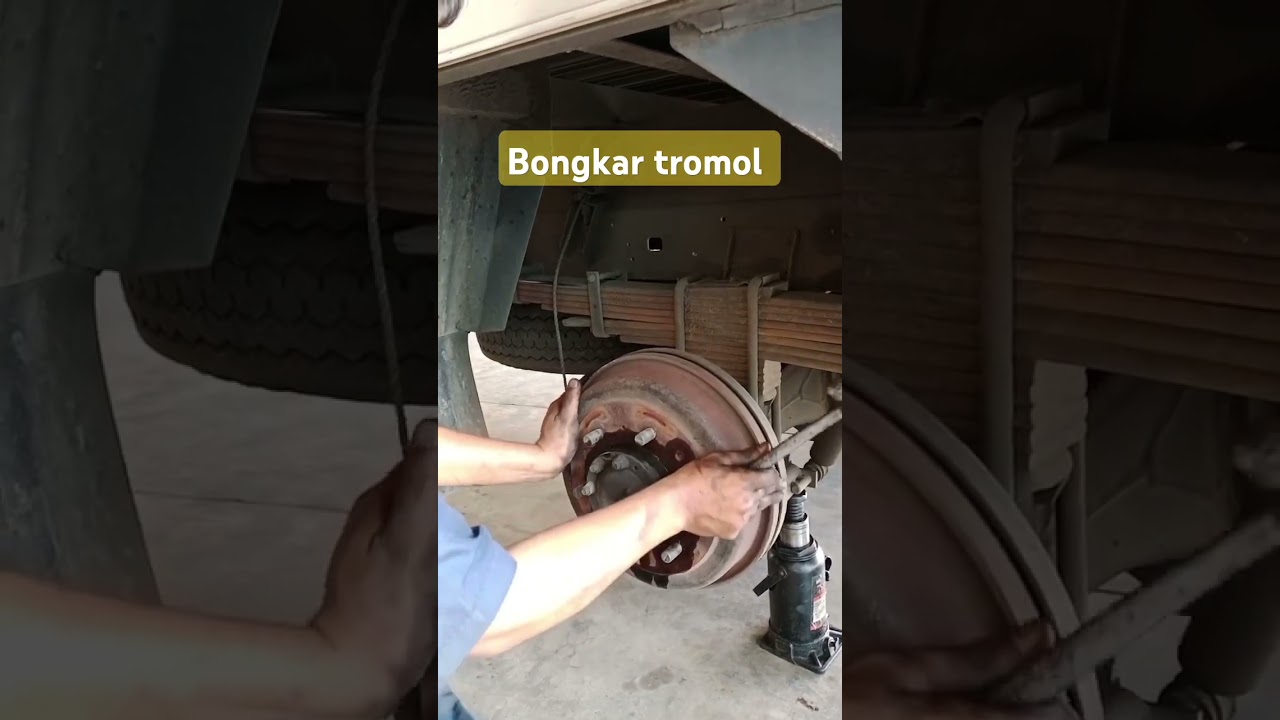 Bongkar tromol truck. 