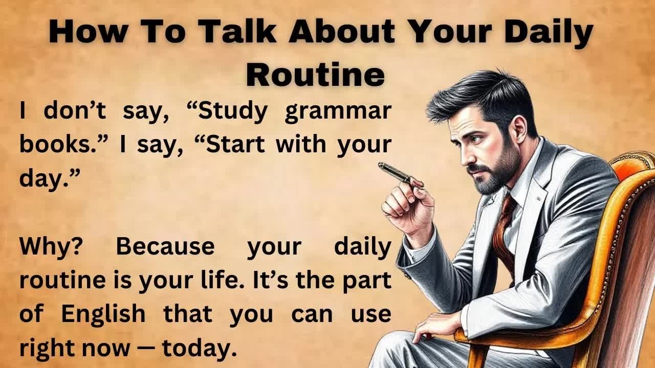 How To Talk About Your Daily Routine in English ｜｜ Graded Reader ｜｜ Improve Your English ｜｜ List