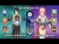C0 Xianyun Furinational &amp; C0 Yae Miko Aggravate - Spiral Abyss 4.6 Floor 12 Genshin Impact